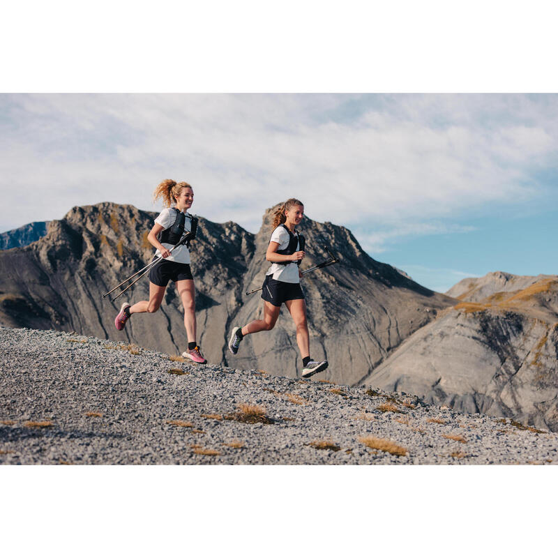 Colete Porta-garrafas Trail Running de Competição Unissexo 5L Preto