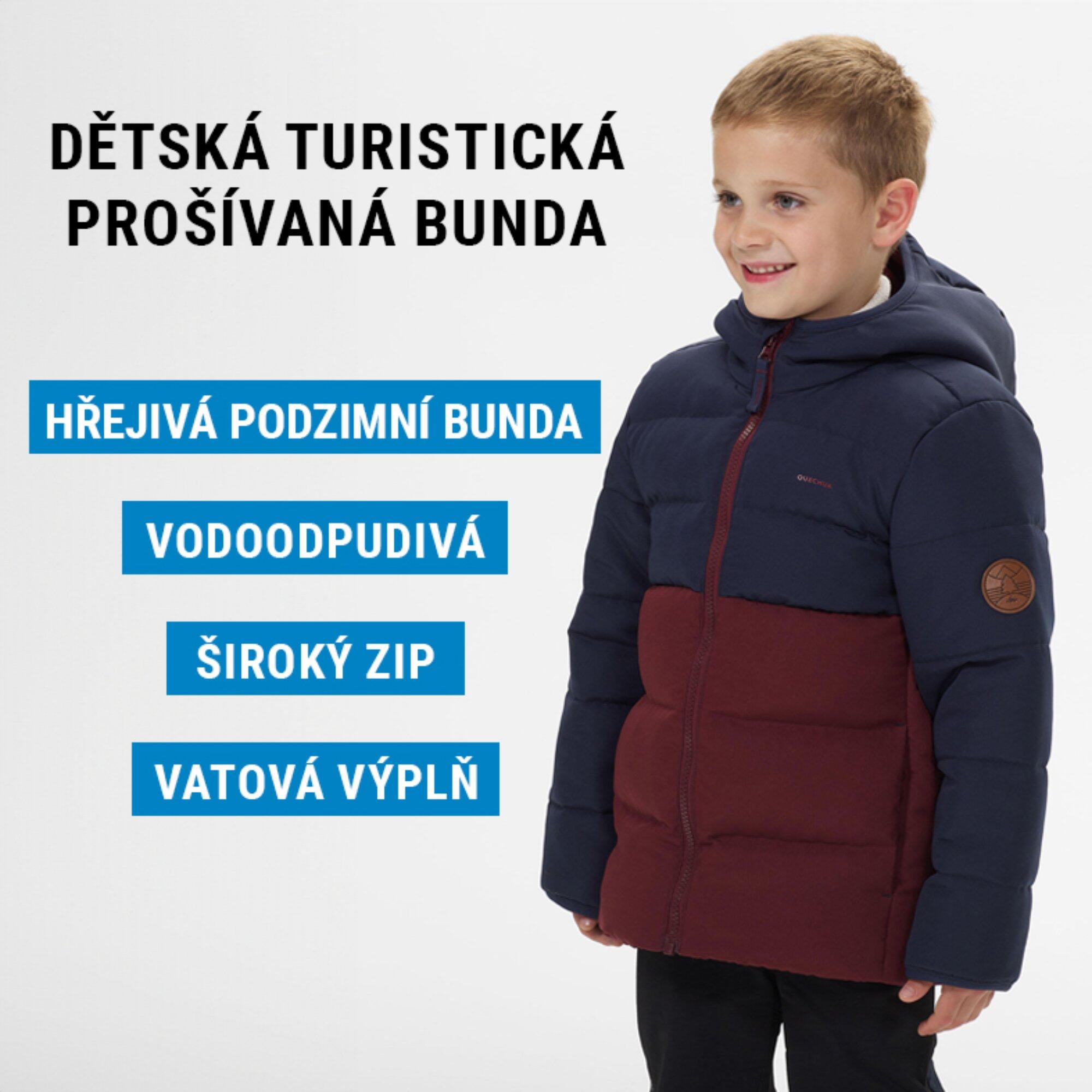 Dětská zimní turistická prošívaná bunda 2/13