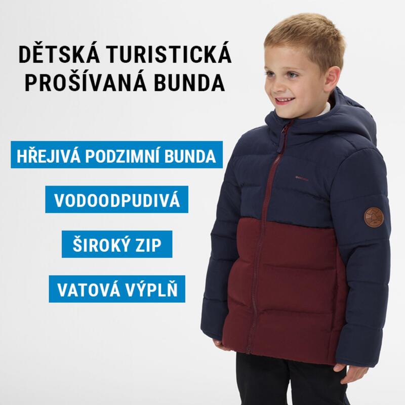 Dětská turistická prošívaná bunda 