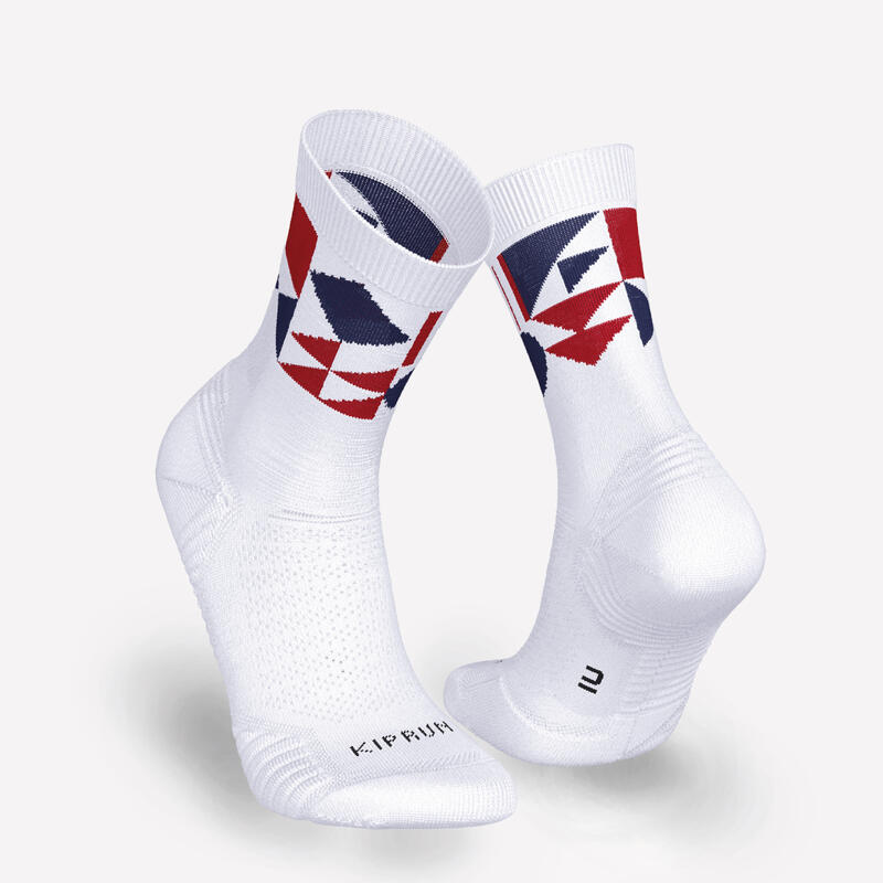 Laufsocken halbhoch dick 2er-Pack - Run 500 Frankreich 