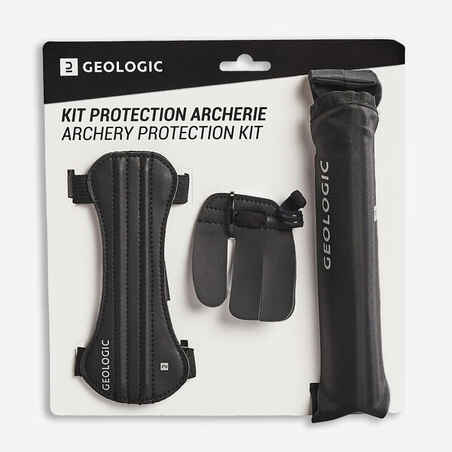 Kit de protección para tiro con arco - Geologic negro