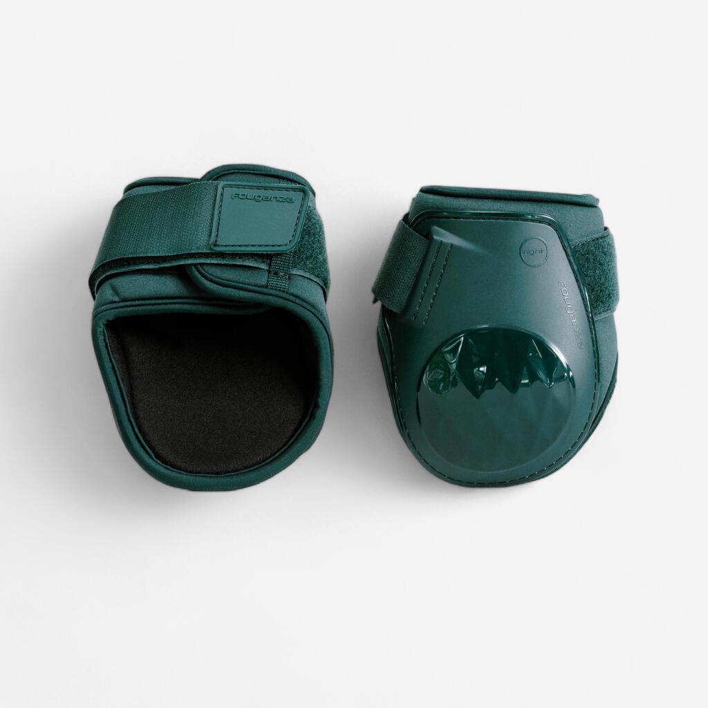 Fetlock Boots for Horses 500 Twin-Pack - Larch Green