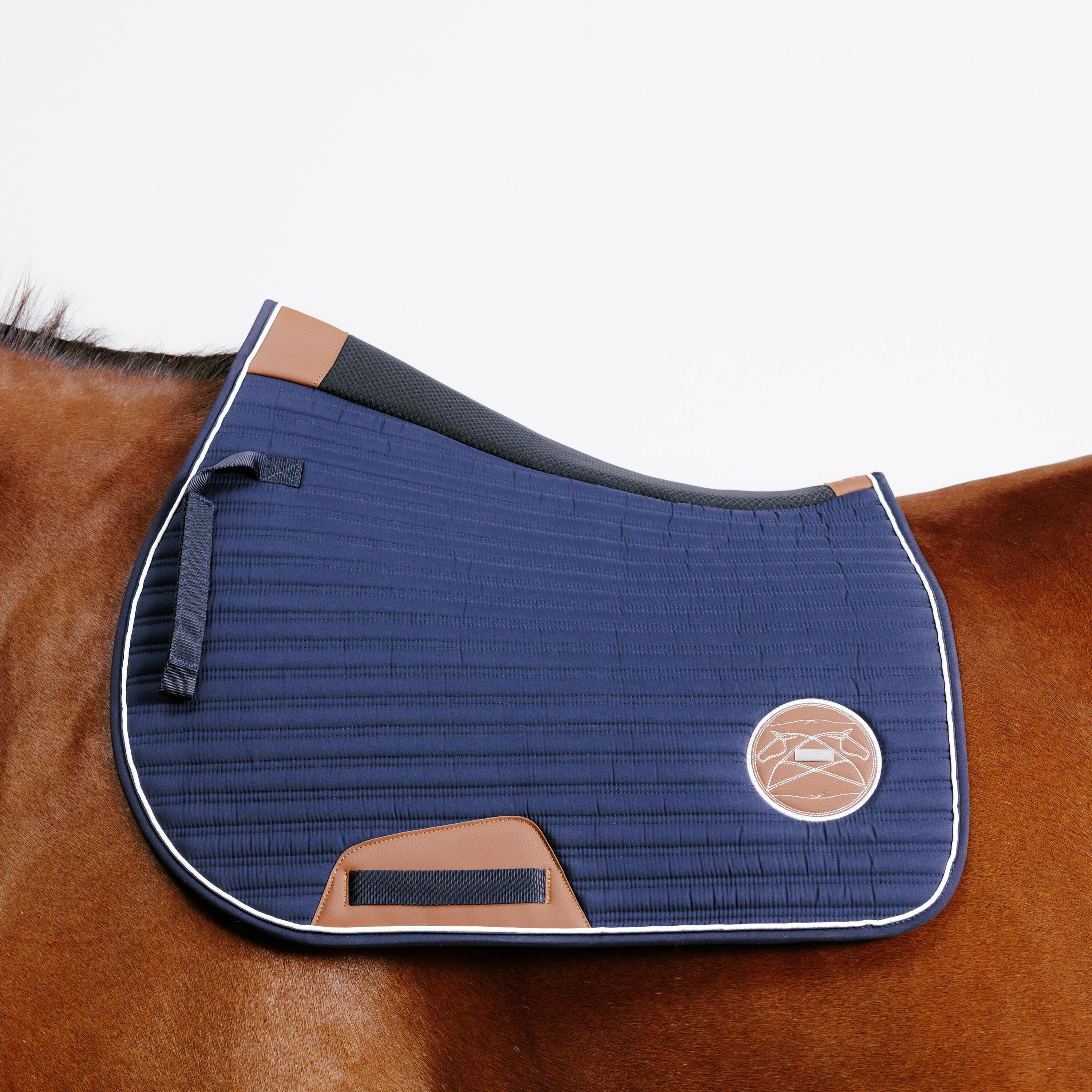 Horse and Pony Riding Saddle Cloth 900 - Navy 1/6