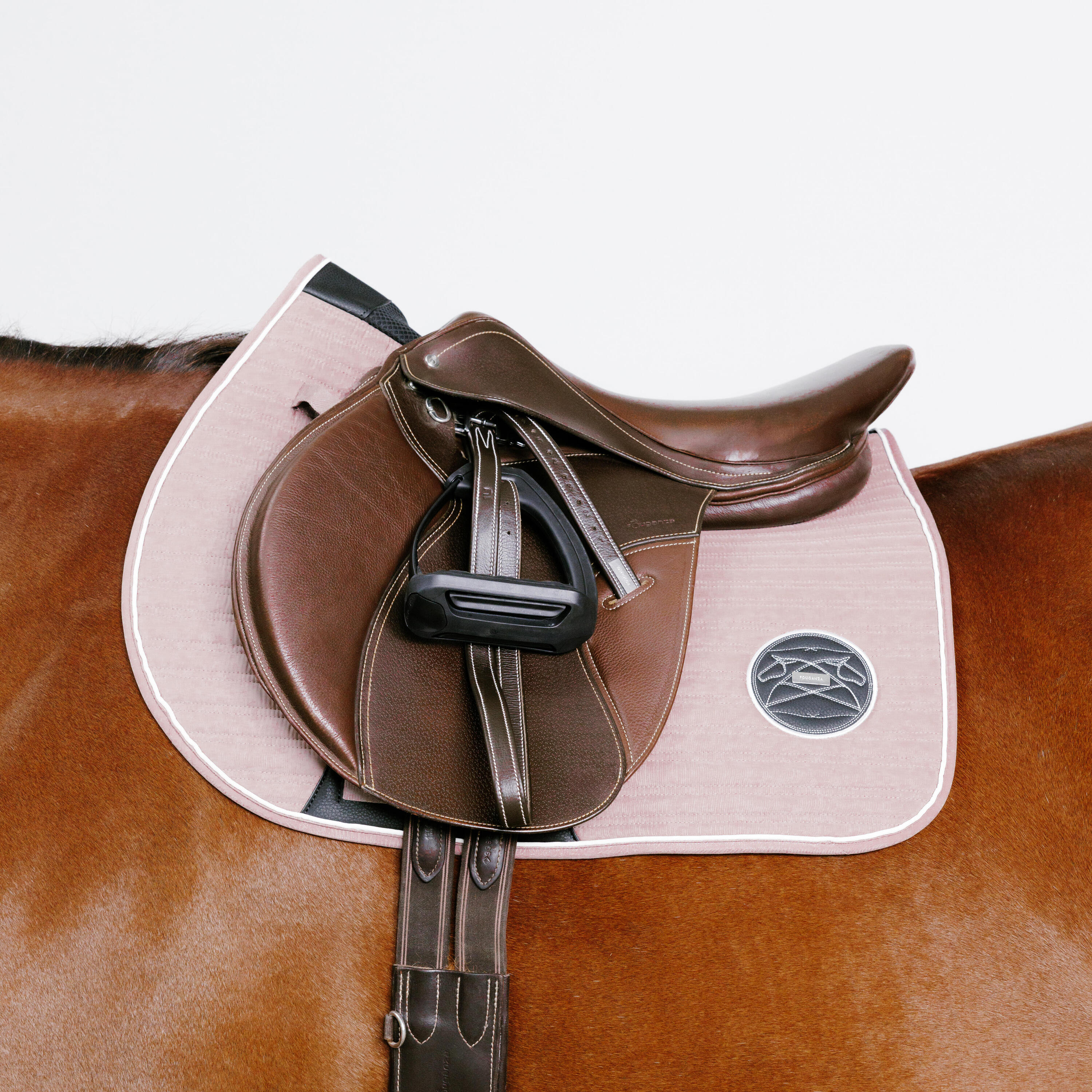 Mantilla Silla Equitación Caballo/Poni 900 Rosa Antiguo 6/6