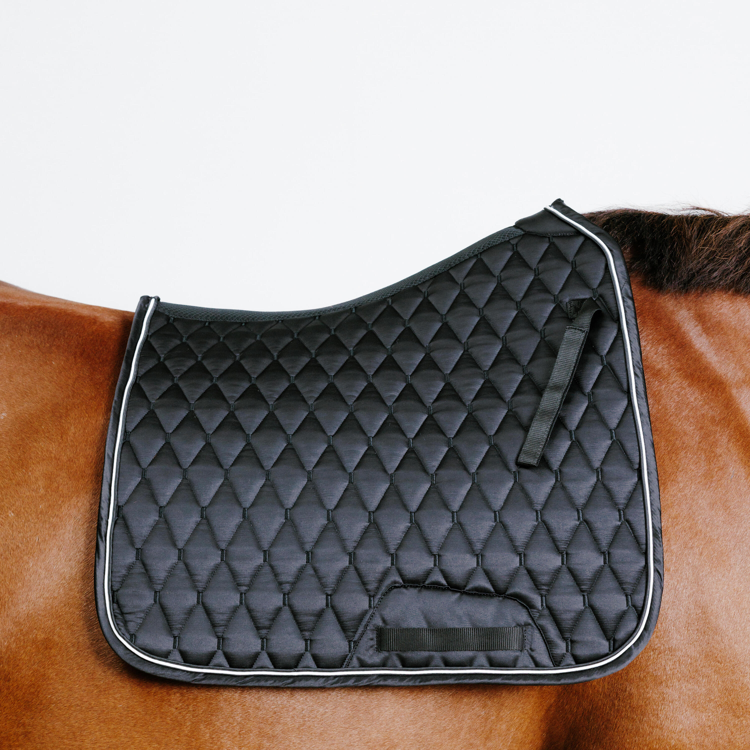 Horse Riding Dressage Saddle Cloth for Horse 900 - Black 2/5