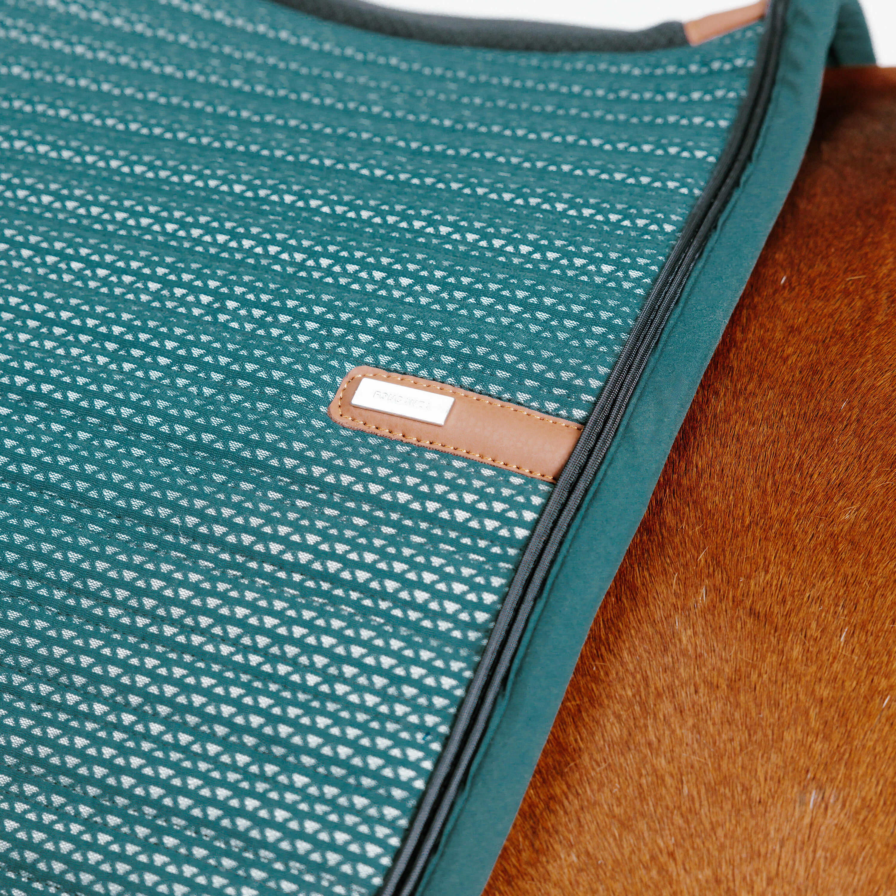 Horse Riding Saddle Cloth for Horse and Pony 900 Pimp - Green 5/7
