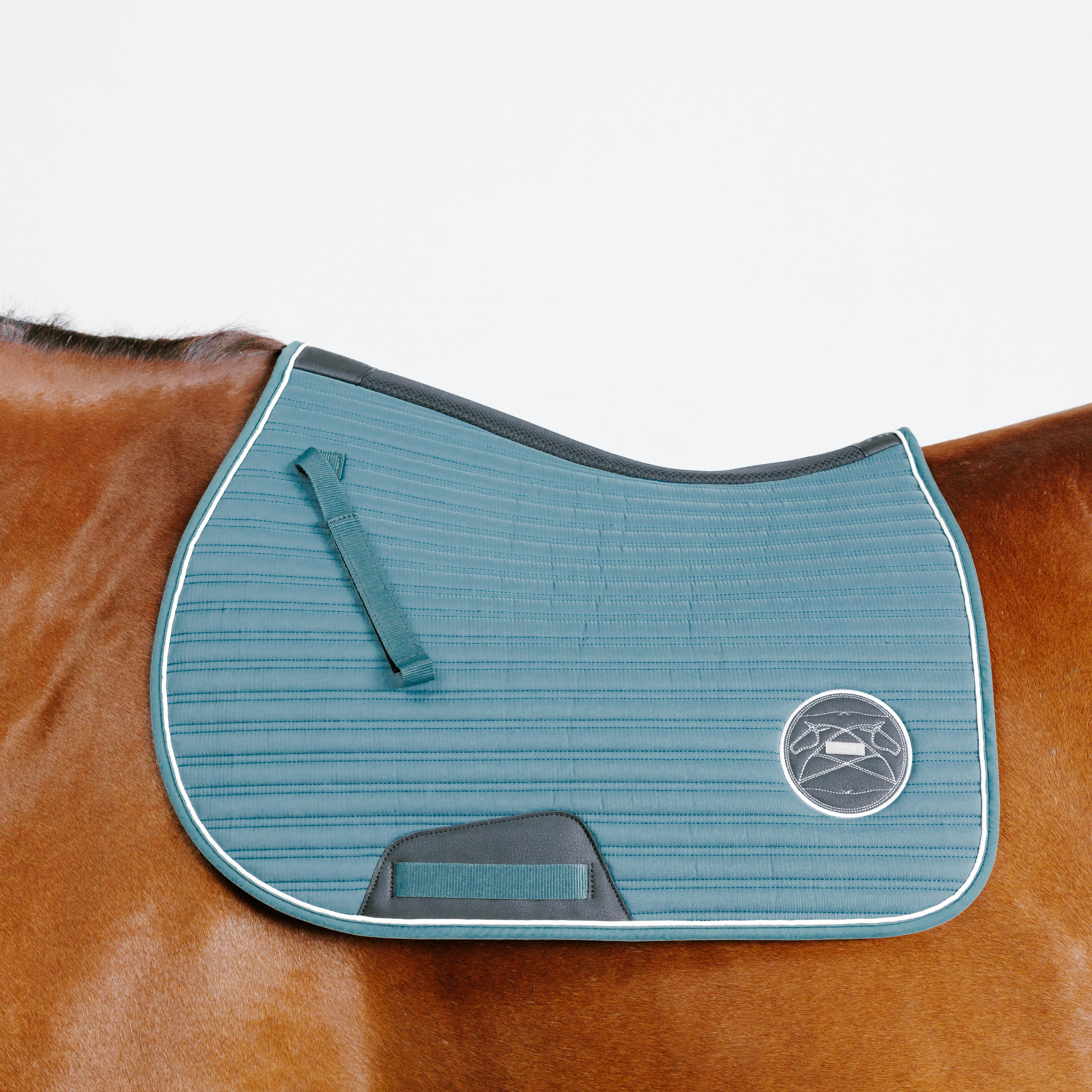 Fouganza - Tapis De Selle Équitation Cheval Et Poney - 900 Cèdre Gelé - Tapis De Selle - Sport Equestre - - Taille Unique - Decathlon