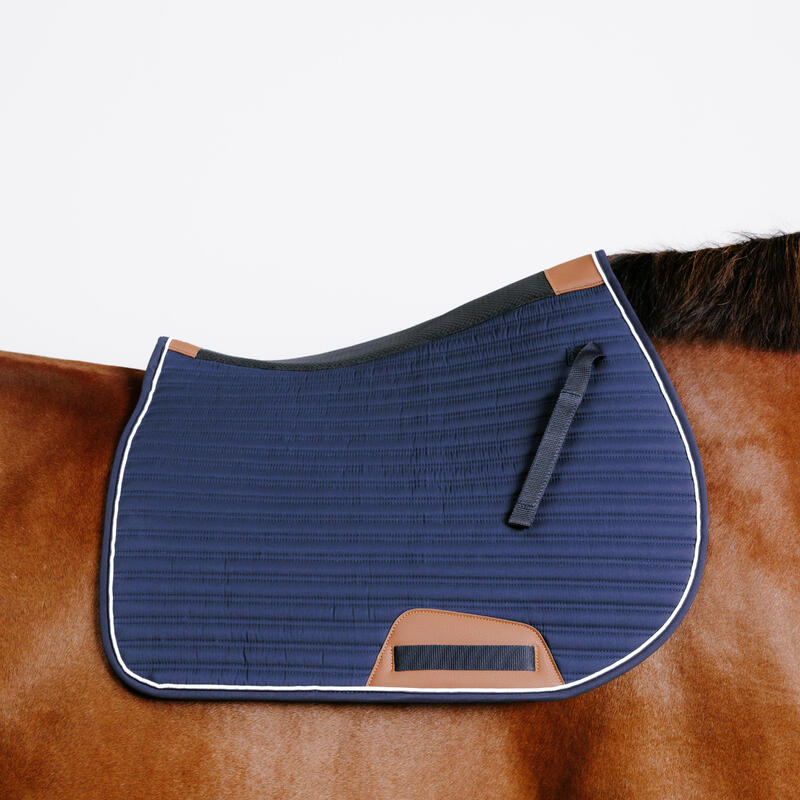 Tapis de selle équitation Cheval et Poney - 900 marine