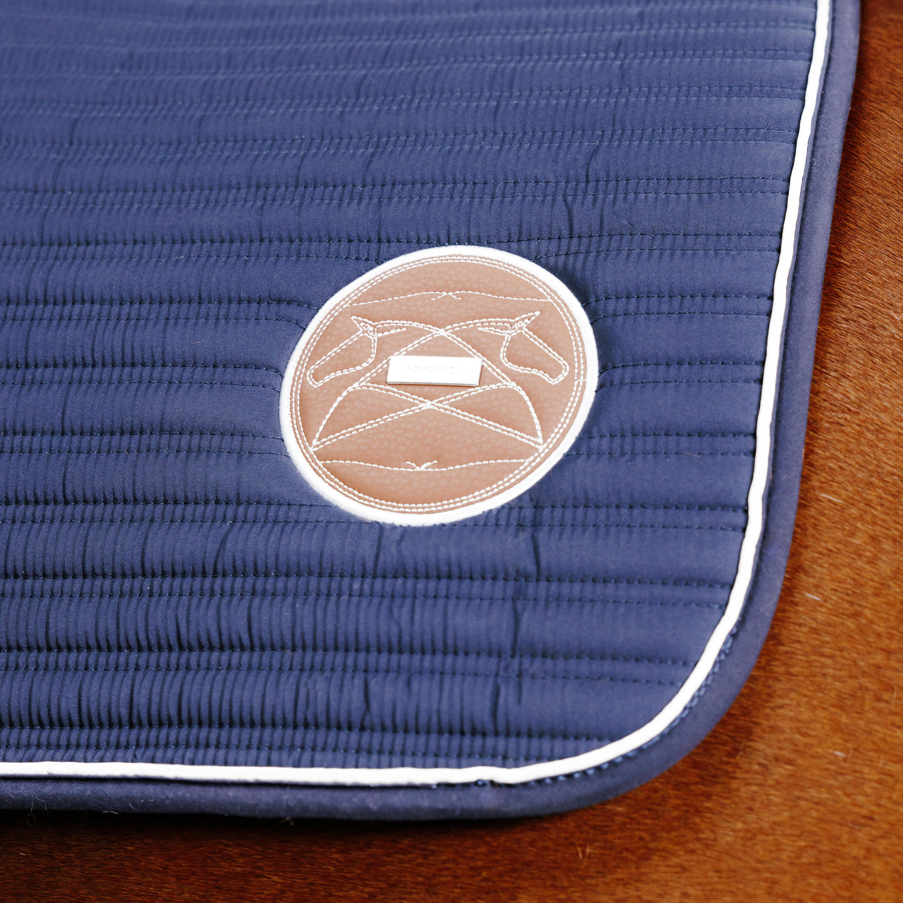 Horse and Pony Riding Saddle Cloth 900 - Navy 5/6