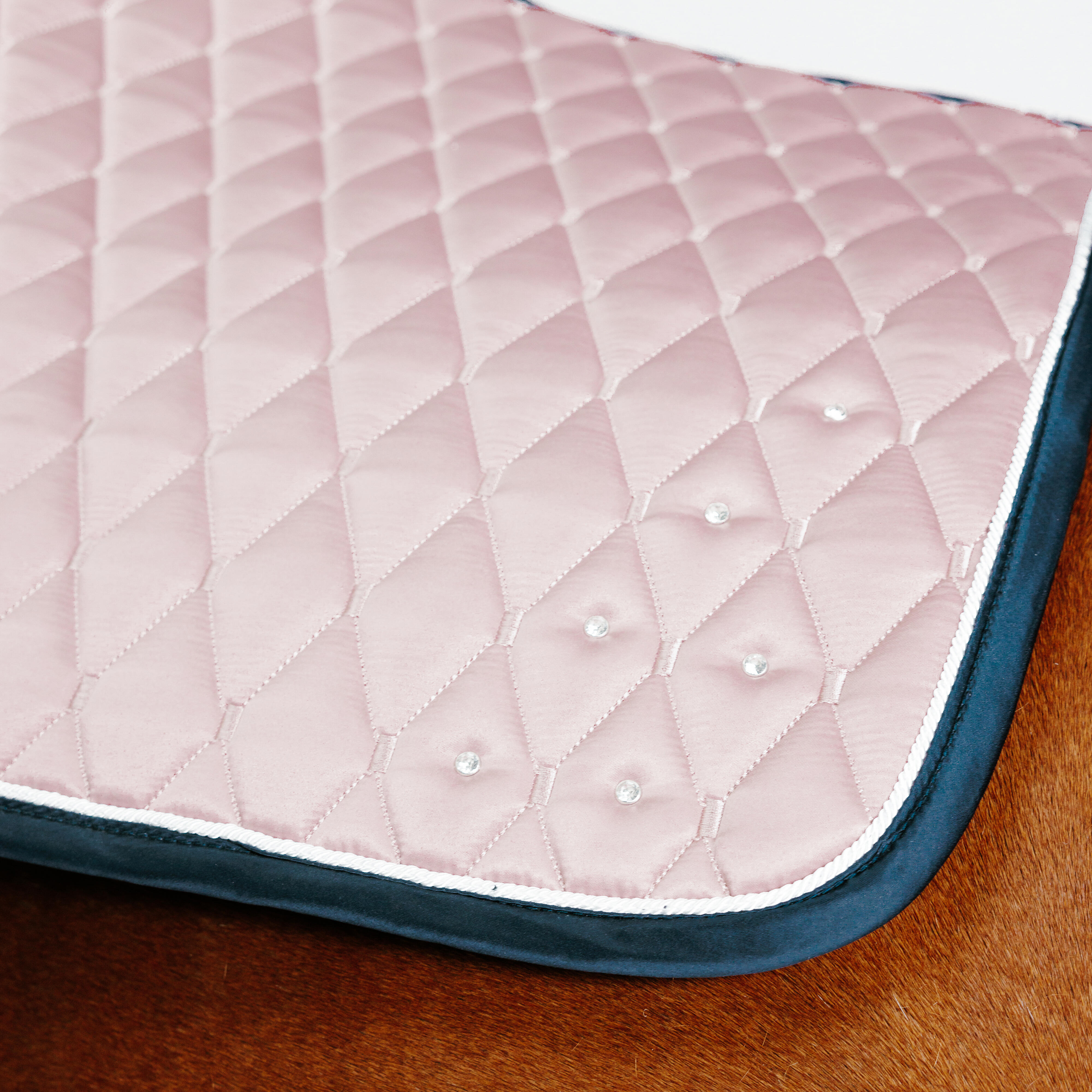Horse & Pony Riding Saddle Cloth - 500 Pink - FOUGANZA
