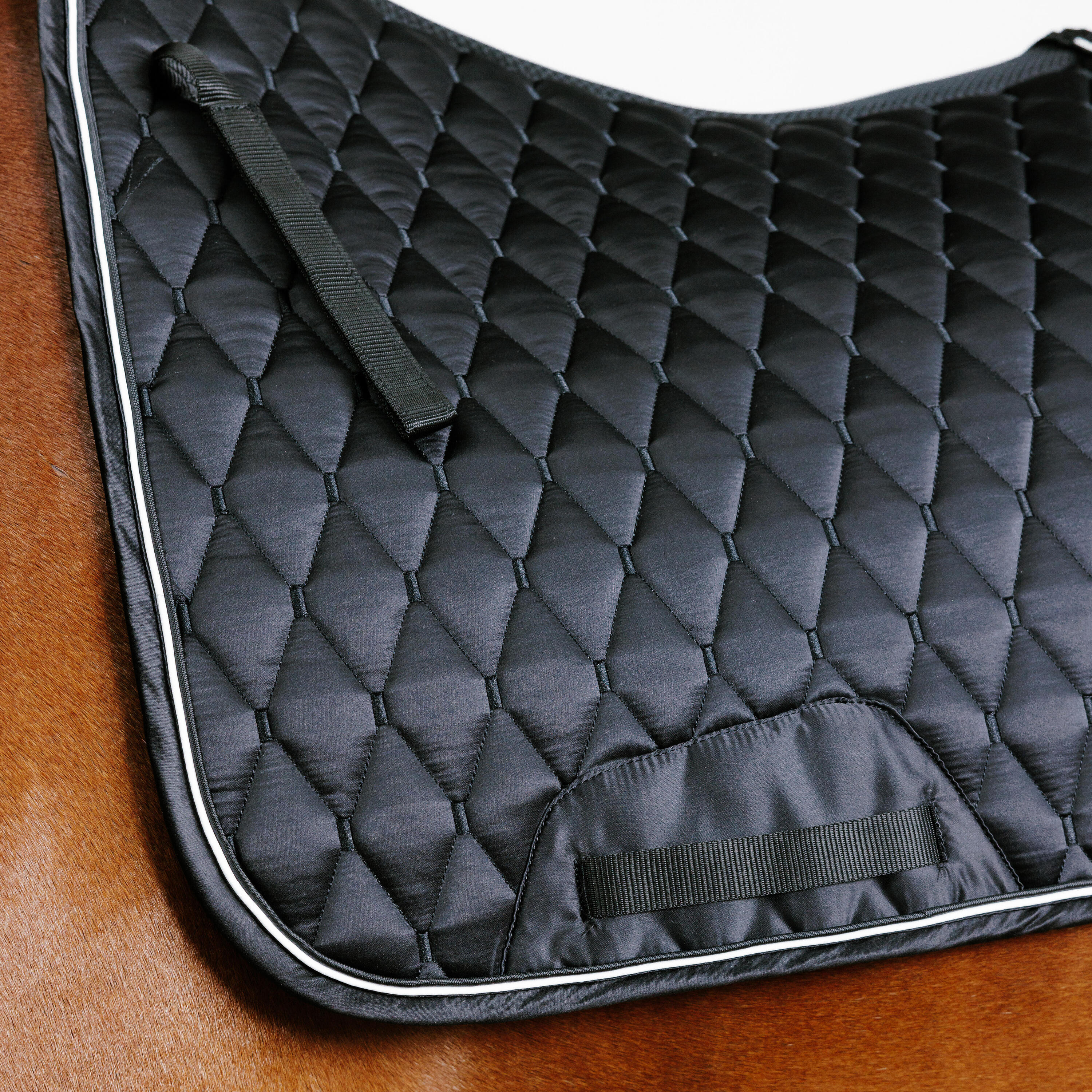 Horse Riding Dressage Saddle Cloth for Horse 900 - Black 5/5