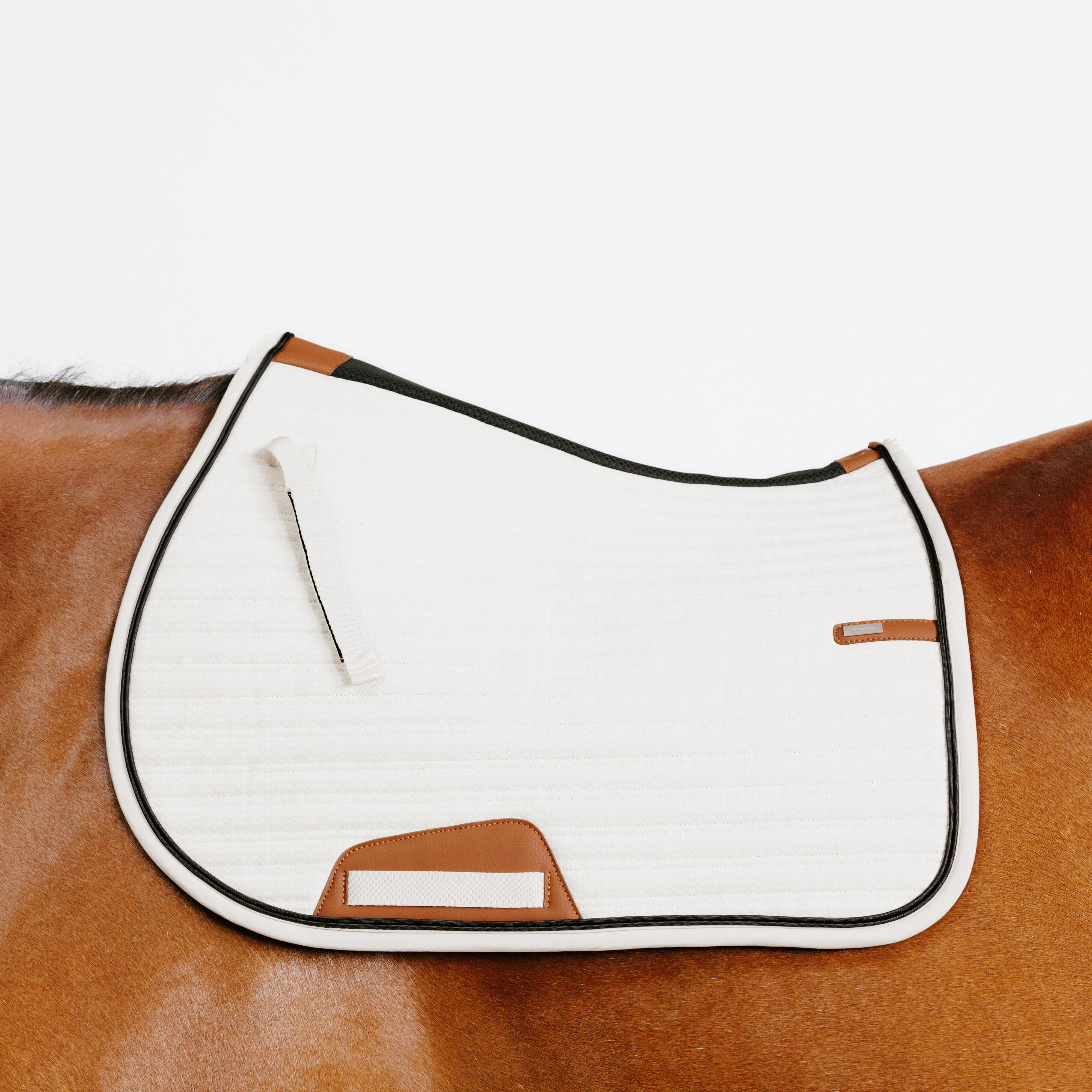 Fouganza - Tapis De Selle Équitation Cheval Et Poney - 900 Pimp Beige - Tapis De Selle - Sport Equestre - Beige-marron - - Decathlon