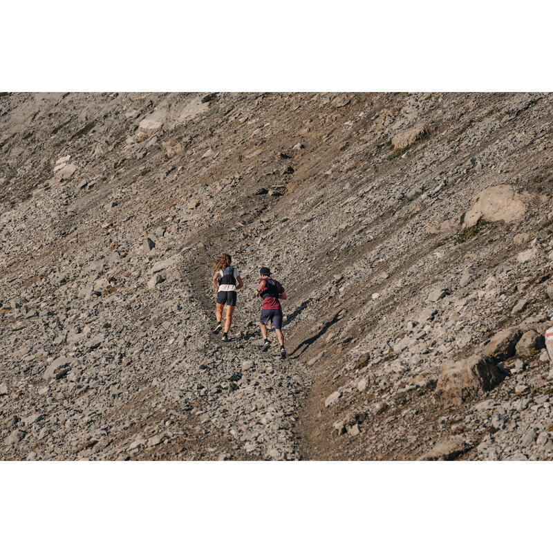 2-in-1 herenshort voor hard- en traillopen Run Ultra 900 lange afstanden grijs