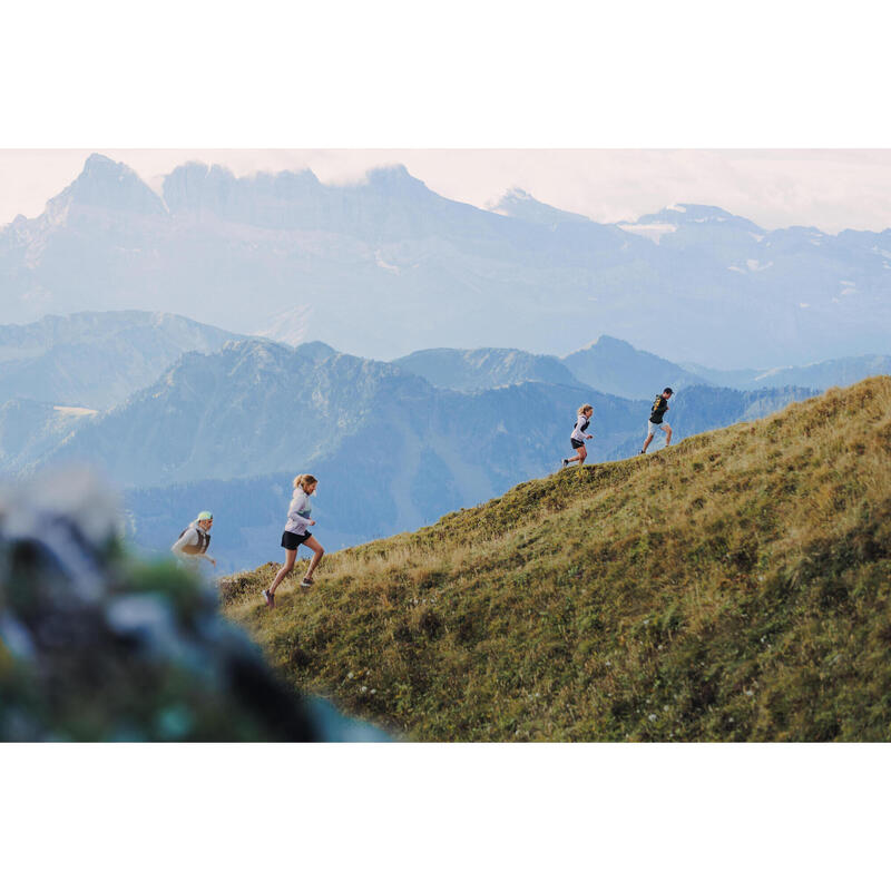 Fustă-Pantalon Alergare Trail Running Negru Damă 