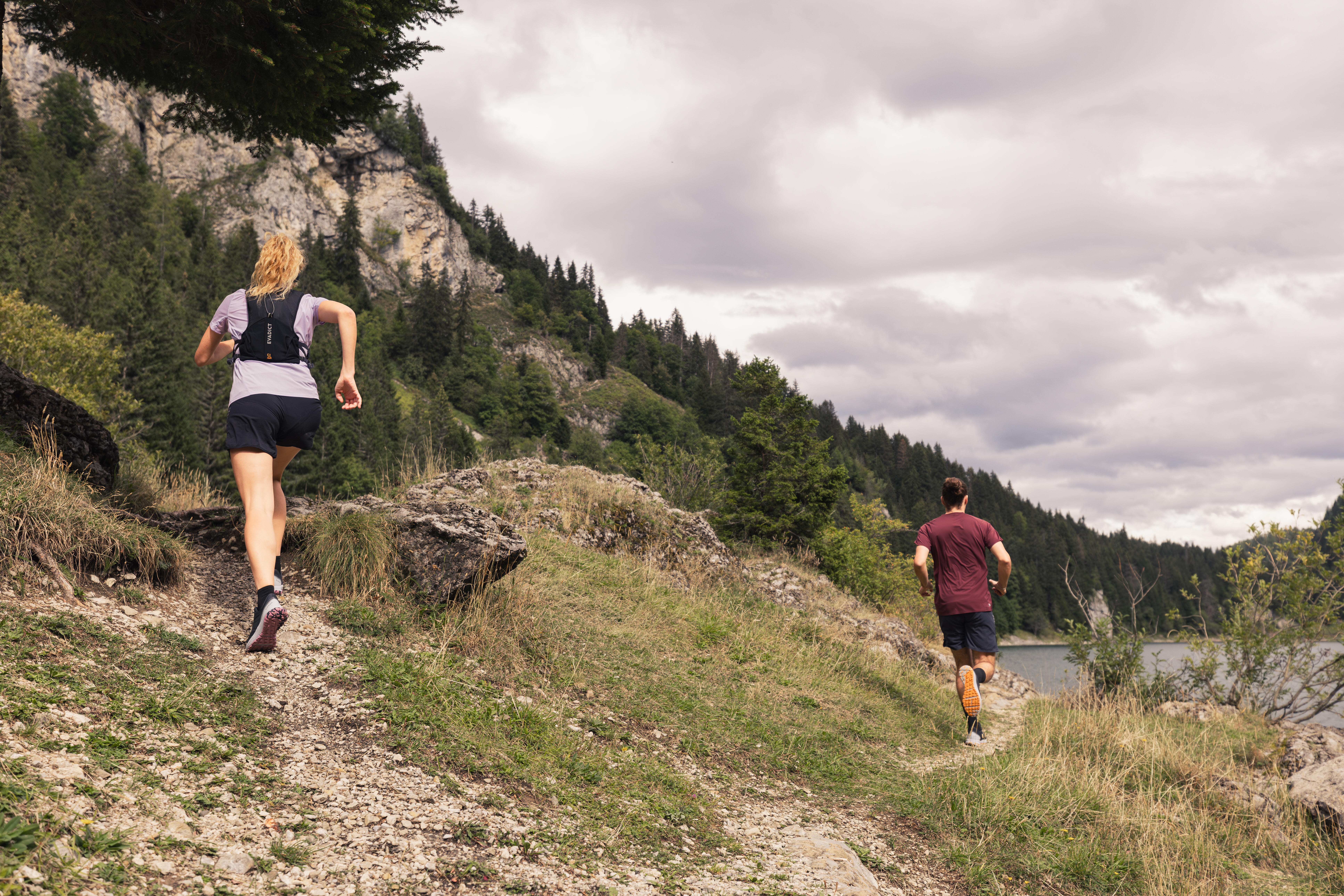 Women's Baggy Trail Running Shorts - Black