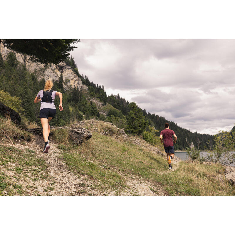 Tricou Alergare Trail Running Mov deschis Damă