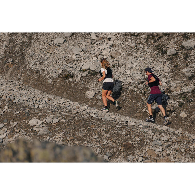 Laufshorts 2-in-1 Trailrunning Langdistanz Herren - Run Ultra 900 grau