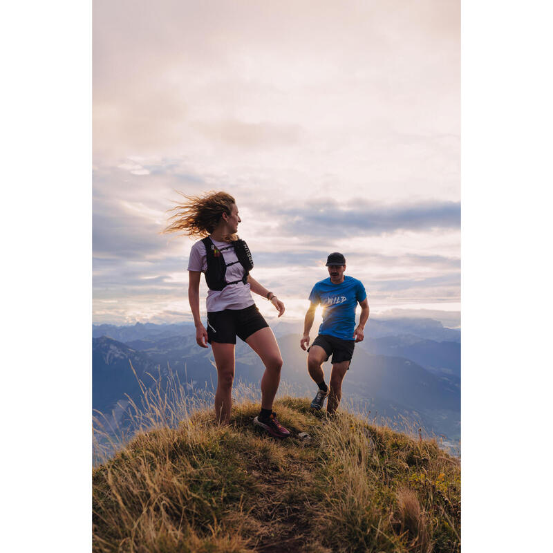 CALÇADO DE TRAIL RUNNING MULHER TR2 Cinzento Carbono/Botão de Rosa