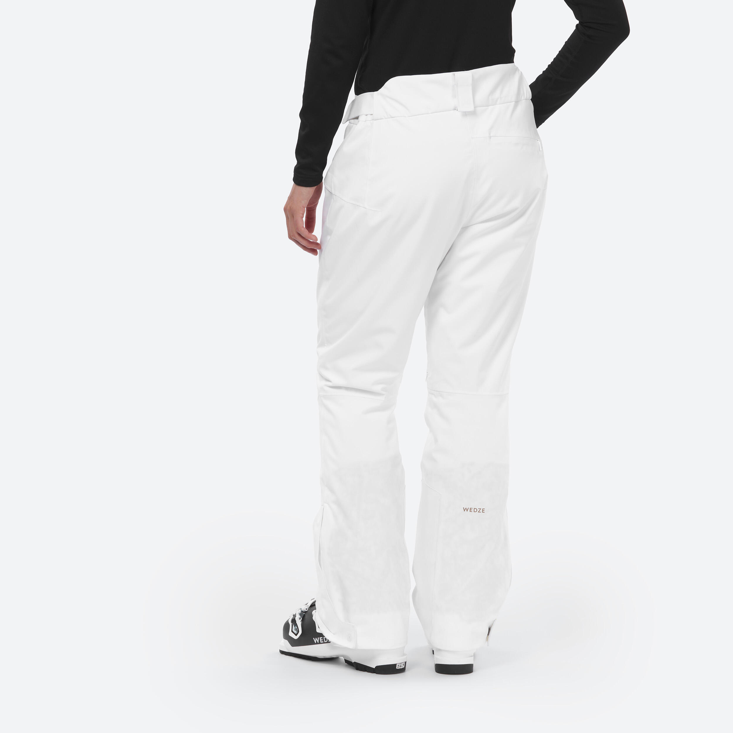 Women's Warm Ski Trousers 580 - White 3/9