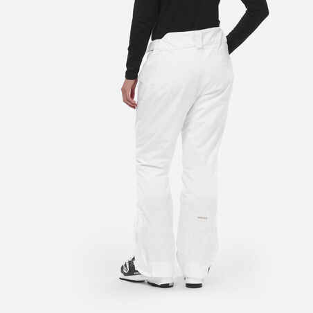 Γυναικείο, ζεστό παντελόνι σκι 580 - Λευκό