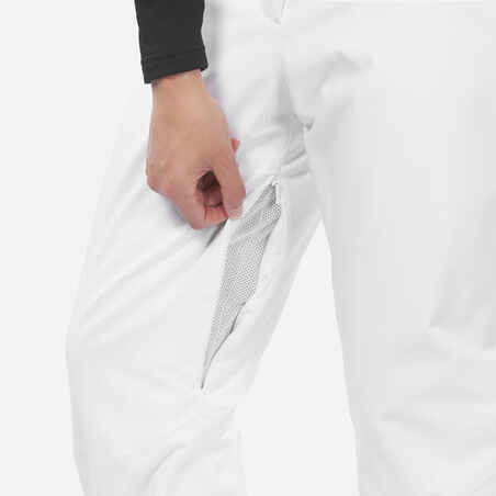 Γυναικείο, ζεστό παντελόνι σκι 580 - Λευκό