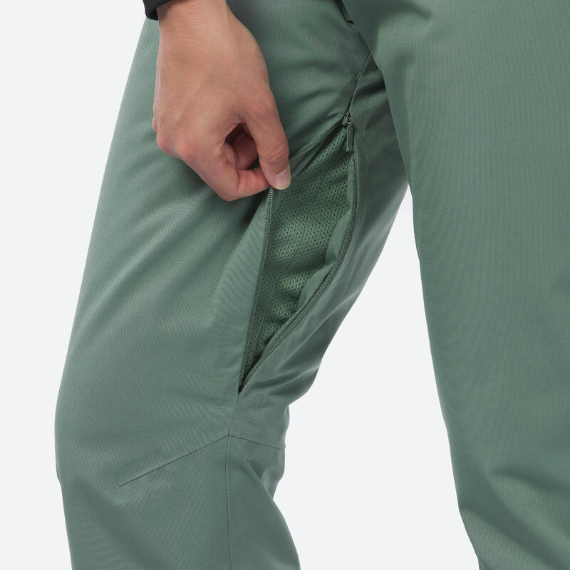 Pantalon de ski chaud femme 580 - vert