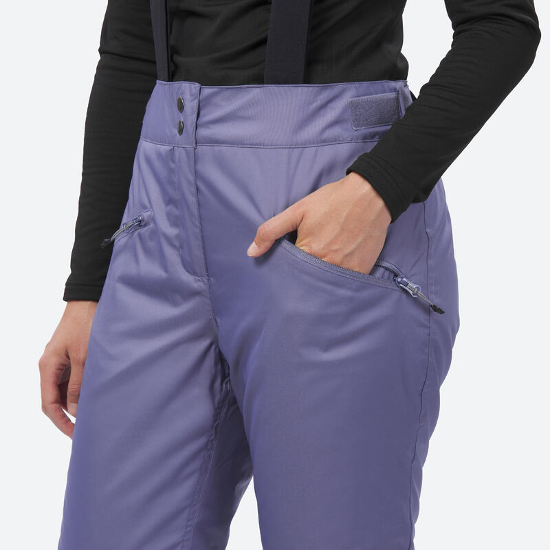 Pantaloni sci donna 180 viola