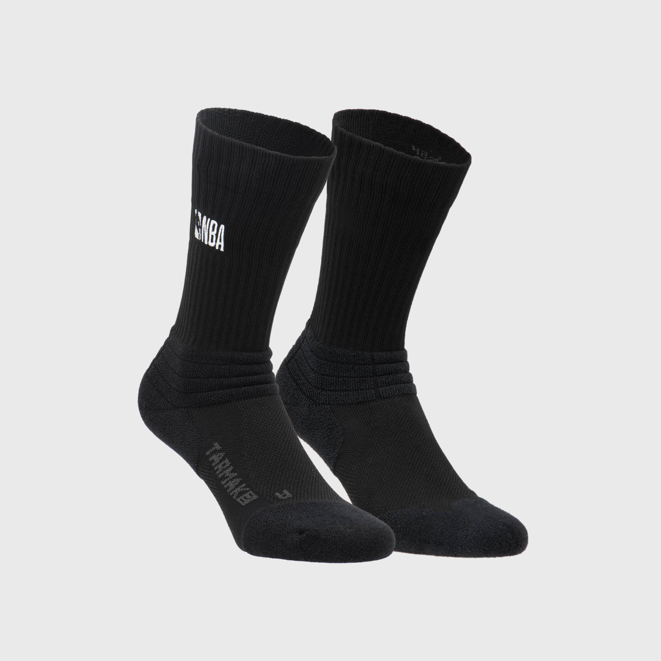 Unisex Basketball Socks NBA Low Rise SO900 Set of 2 - Black -  2