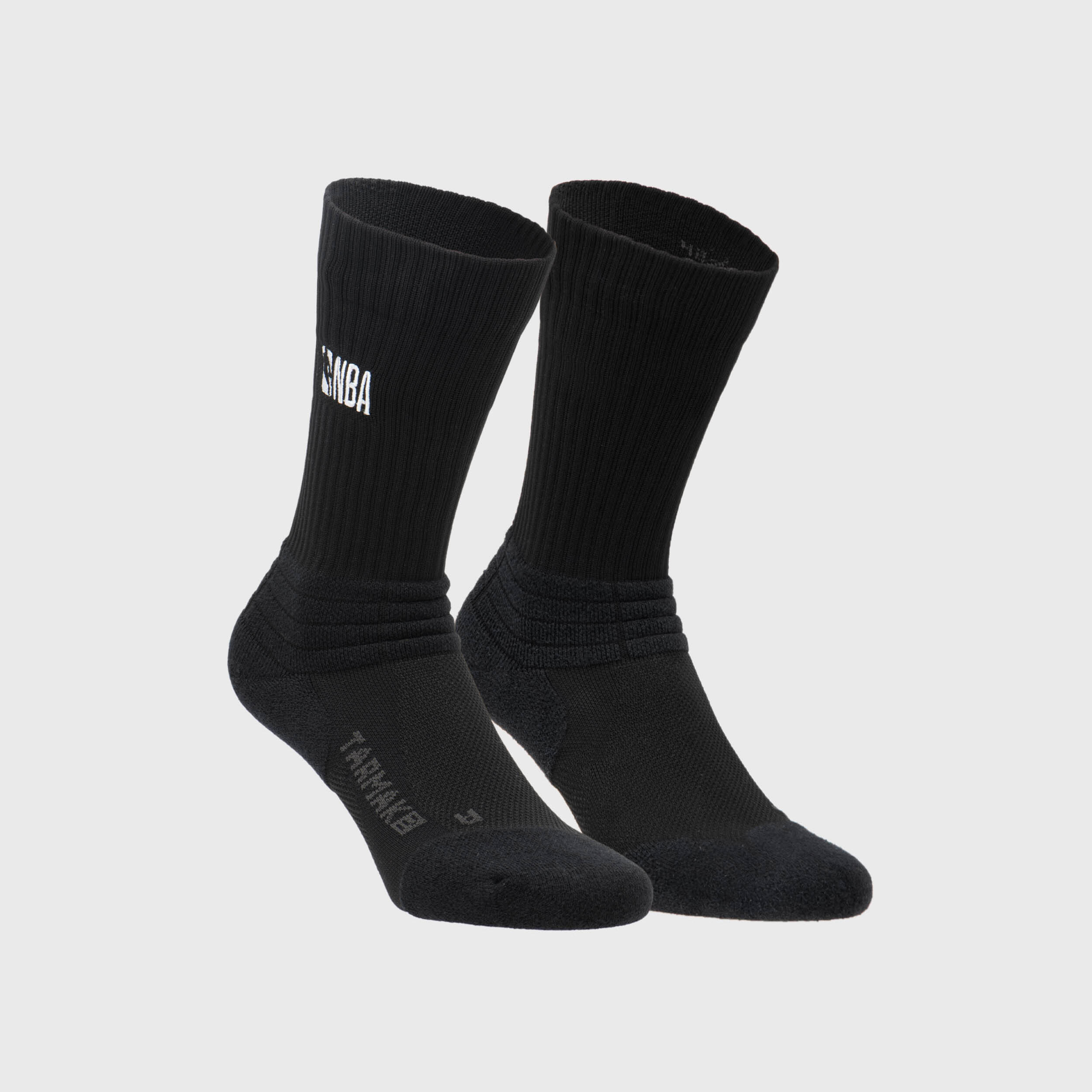 Men's/Women's Low-Rise NBA Basketball Socks SO900 Twin-Pack - Black 2/6