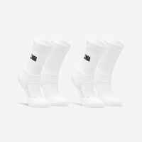 Kids' Basketball Socks SO900 NBA 2 Pairs - White