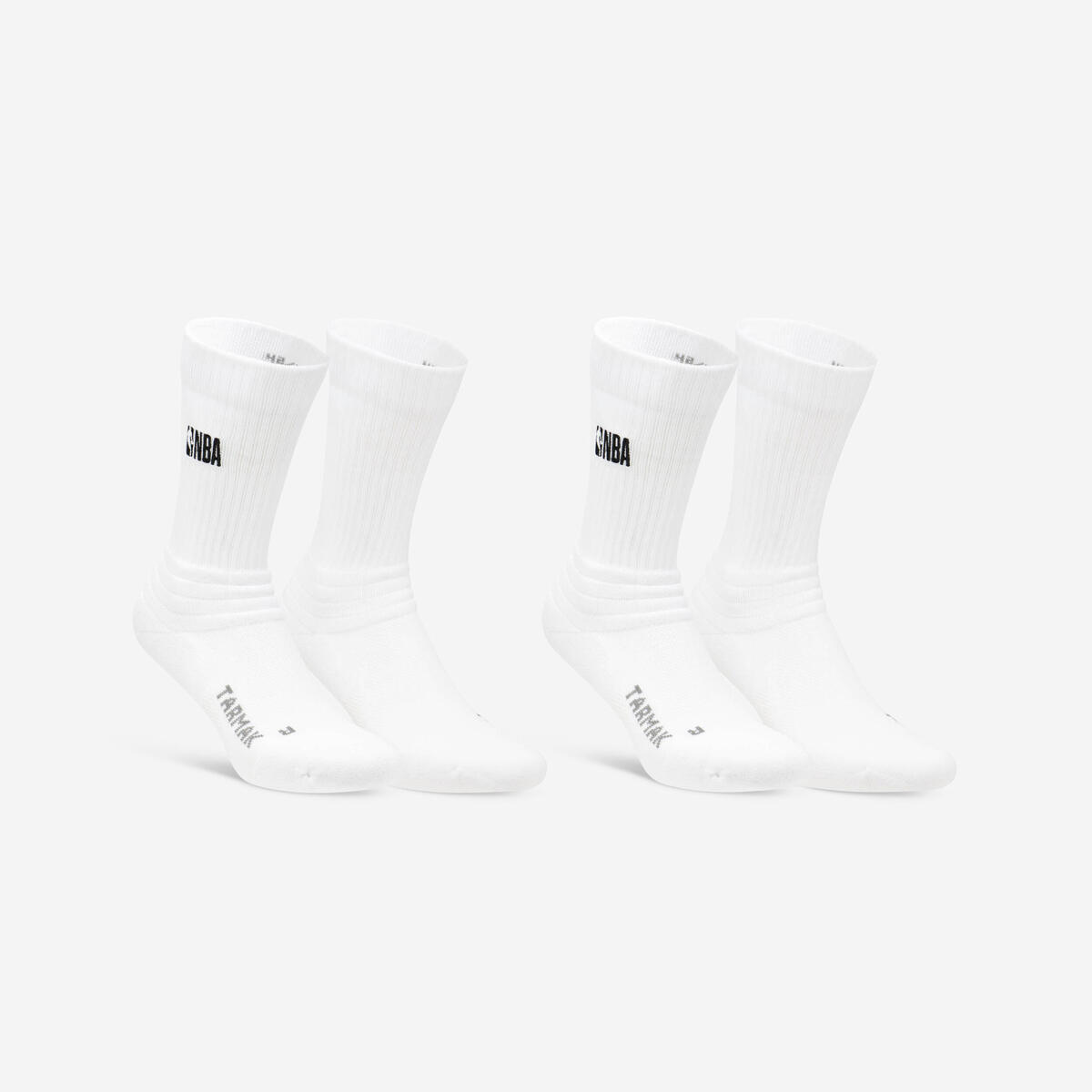 Lot de 2 paires de Chaussettes NBA Basketball - Adulte homme/femme - SO900 blanc