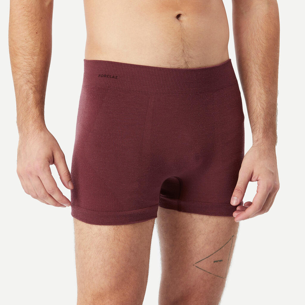 Men's Mountain Trekking Merino Wool Boxer Shorts MT900