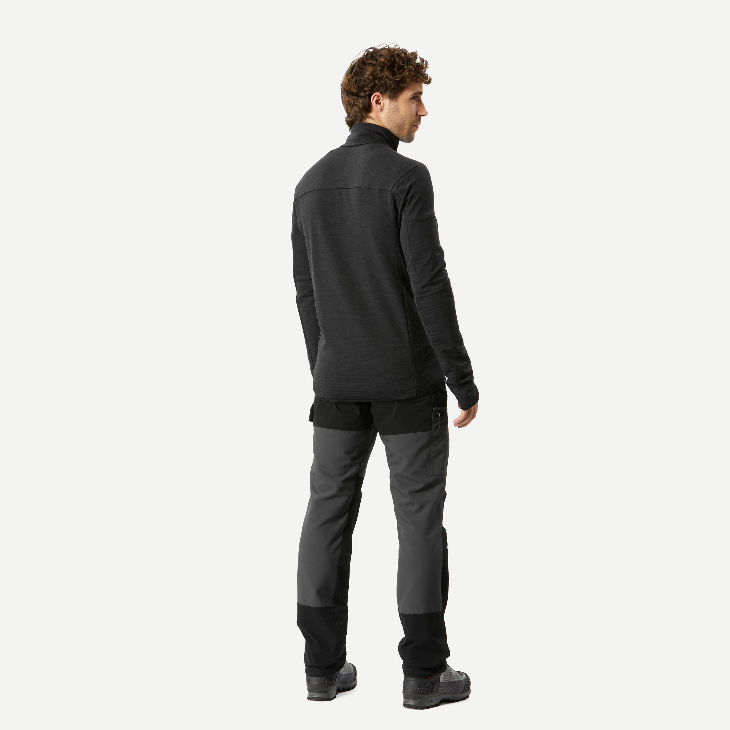 Men's long-sleeved merino wool trekking MT900 liner jacket  4/6