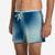 Short de natation Homme 100 Court Camo bleu
