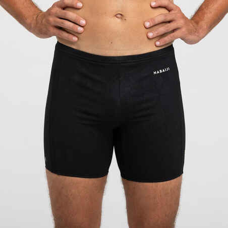 Long swimming boxers Yoko Geol emboss black