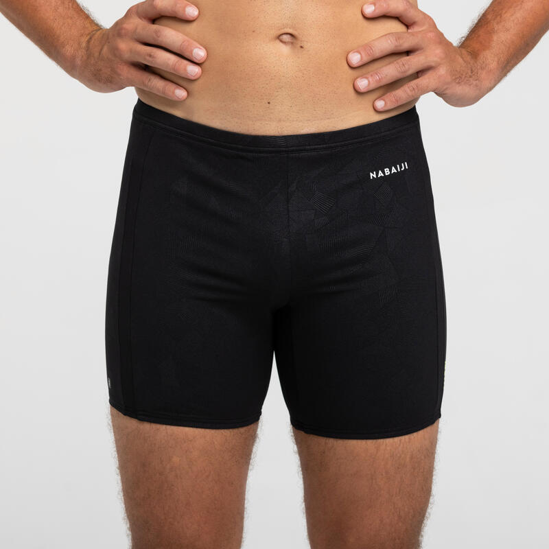 Boxer de Bain Natation Long Yoko  Geol emboss noir
