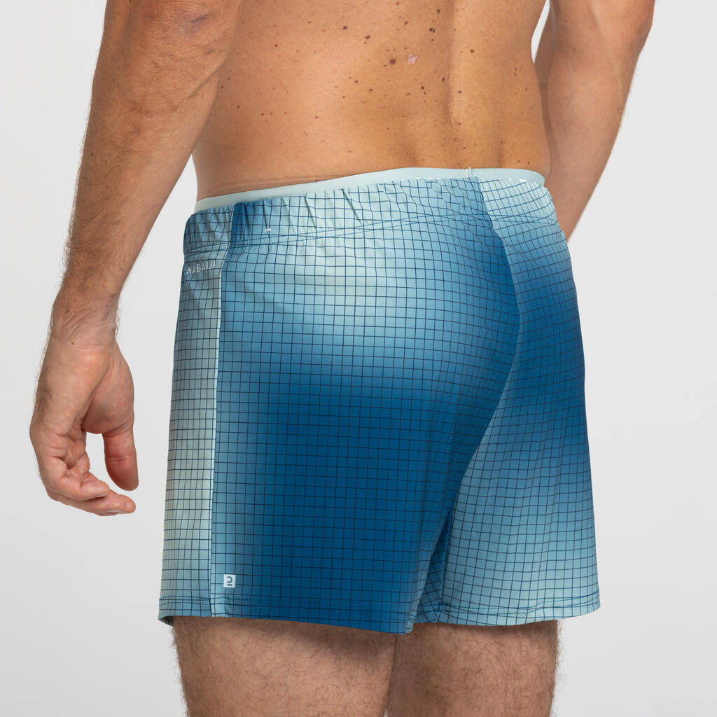 Short de natation Homme  100 Court  Vert kaki