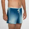 Men’s short swimming shorts 100 camo blue