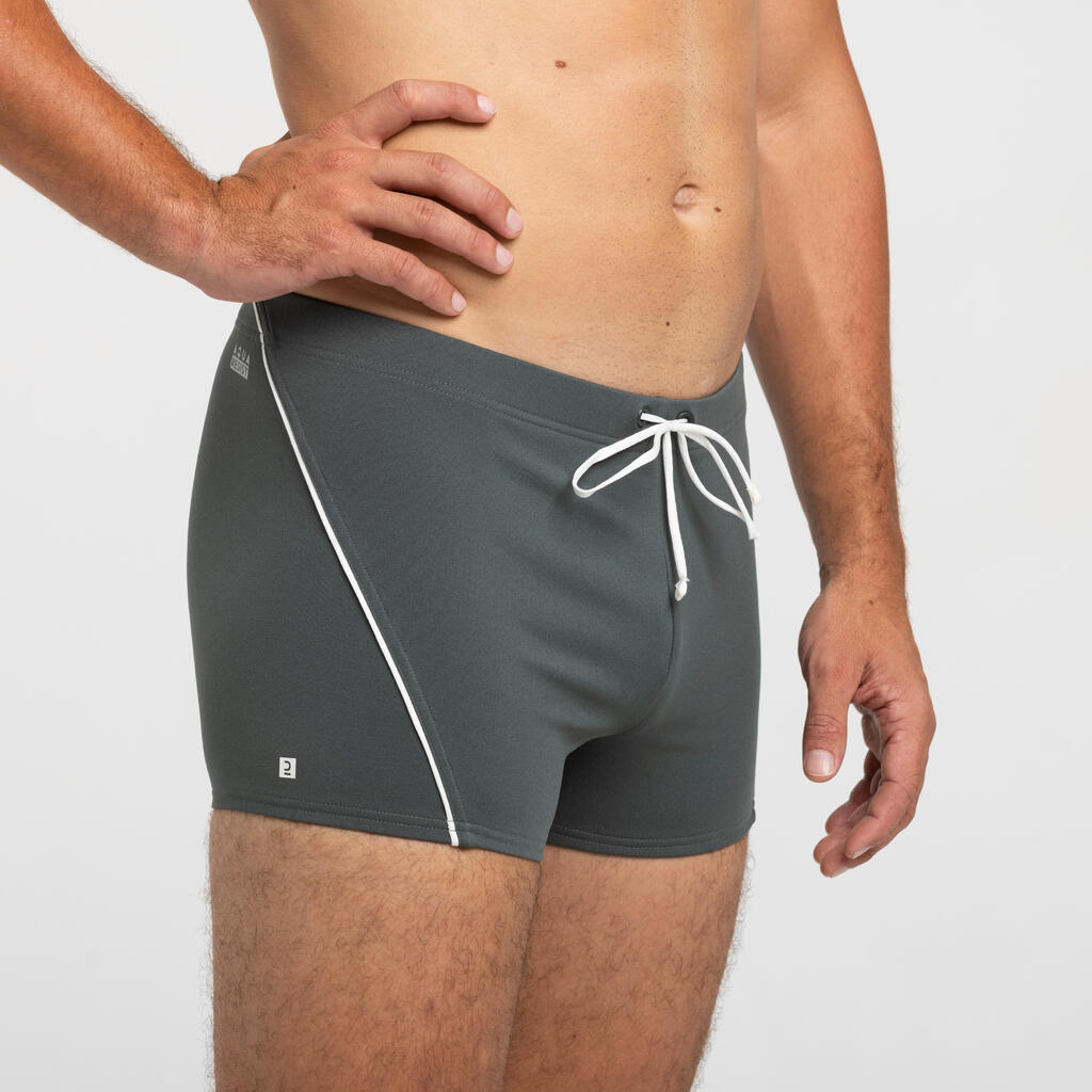 Men's Swimming Trunks - Boxer 100 Plus - Grey