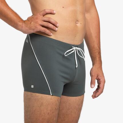 Boxer de bain natation homme - boxer 100 plus - noir bleu