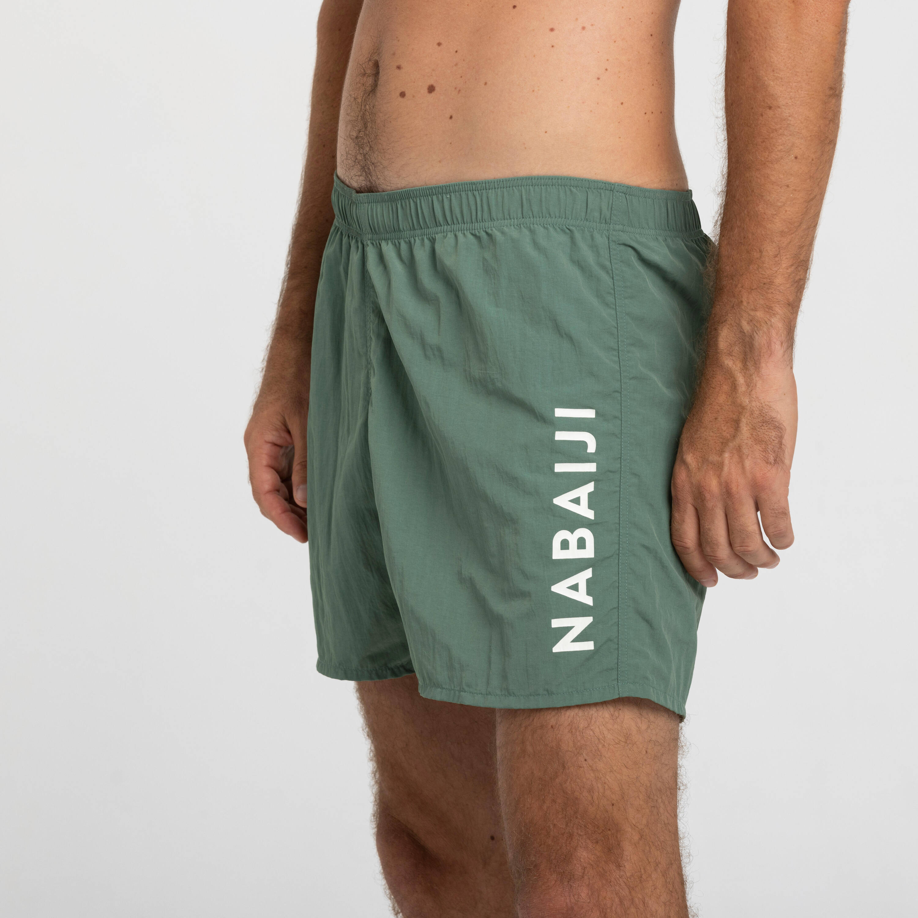 Men's Swim Shorts 100 Secure Fit & Stylish Green -  3