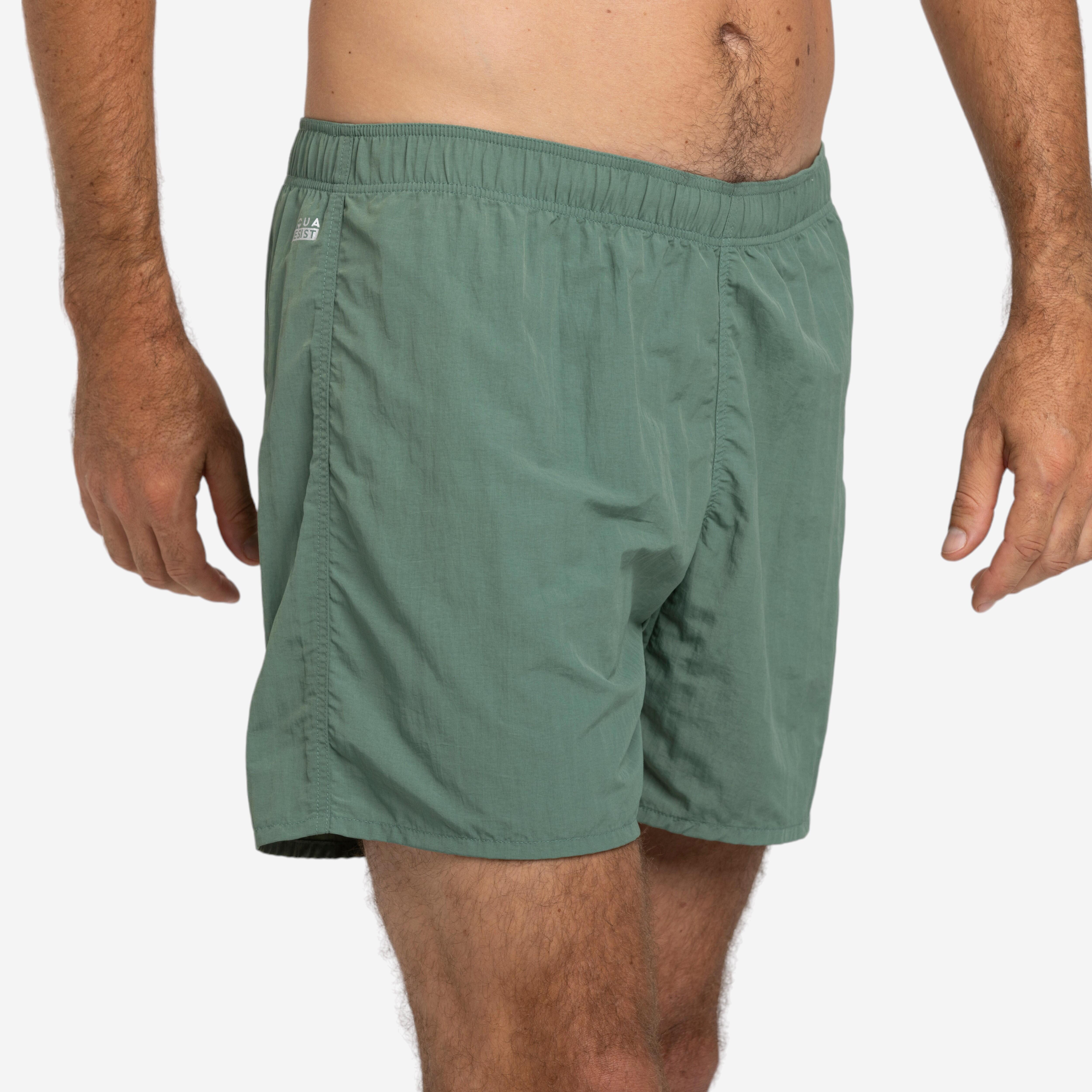 Men's Swim Shorts 100 Secure Fit & Stylish Green