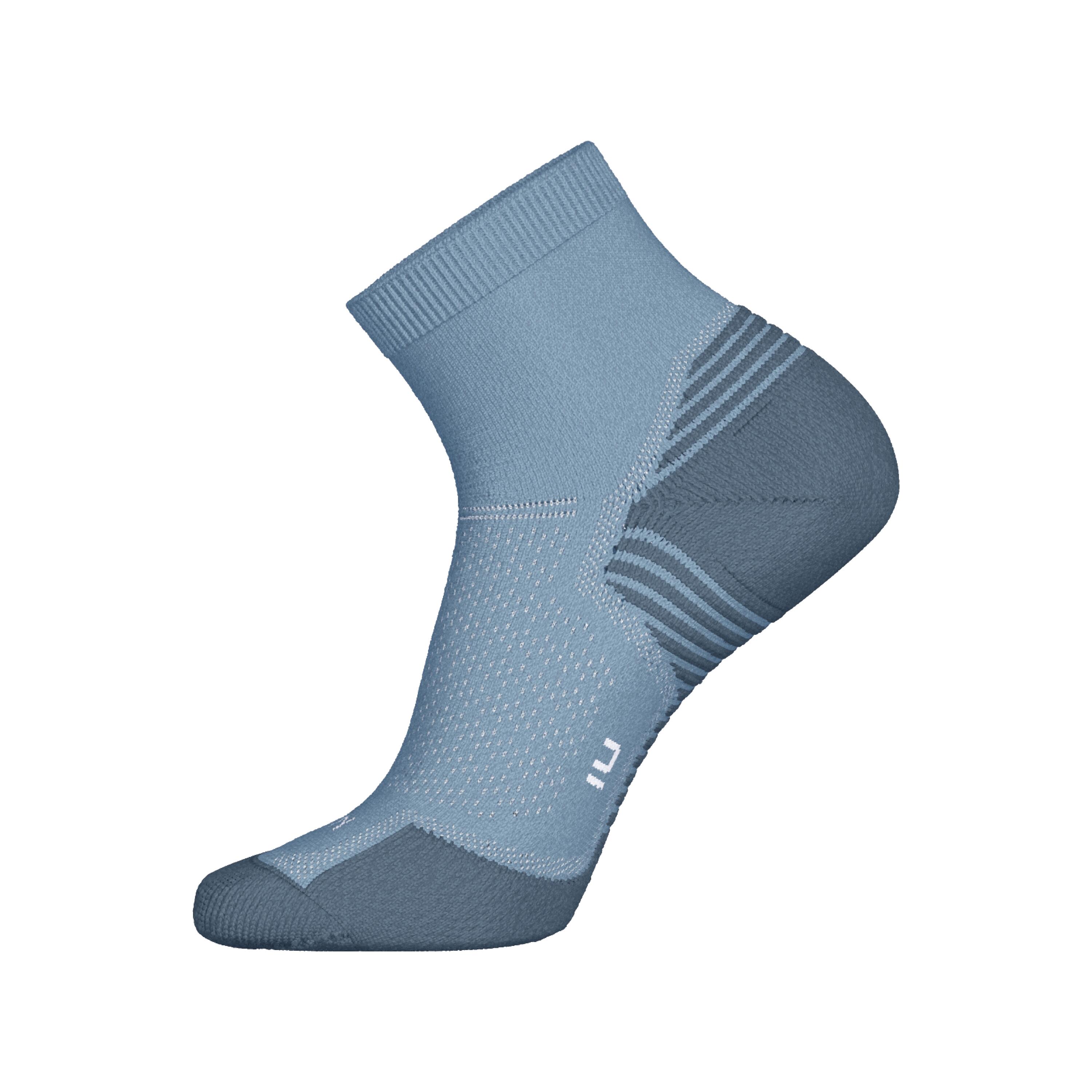 PACK OF 2 PAIRS OF RUN 500 THICK MID RUNNING SOCKS 7/7