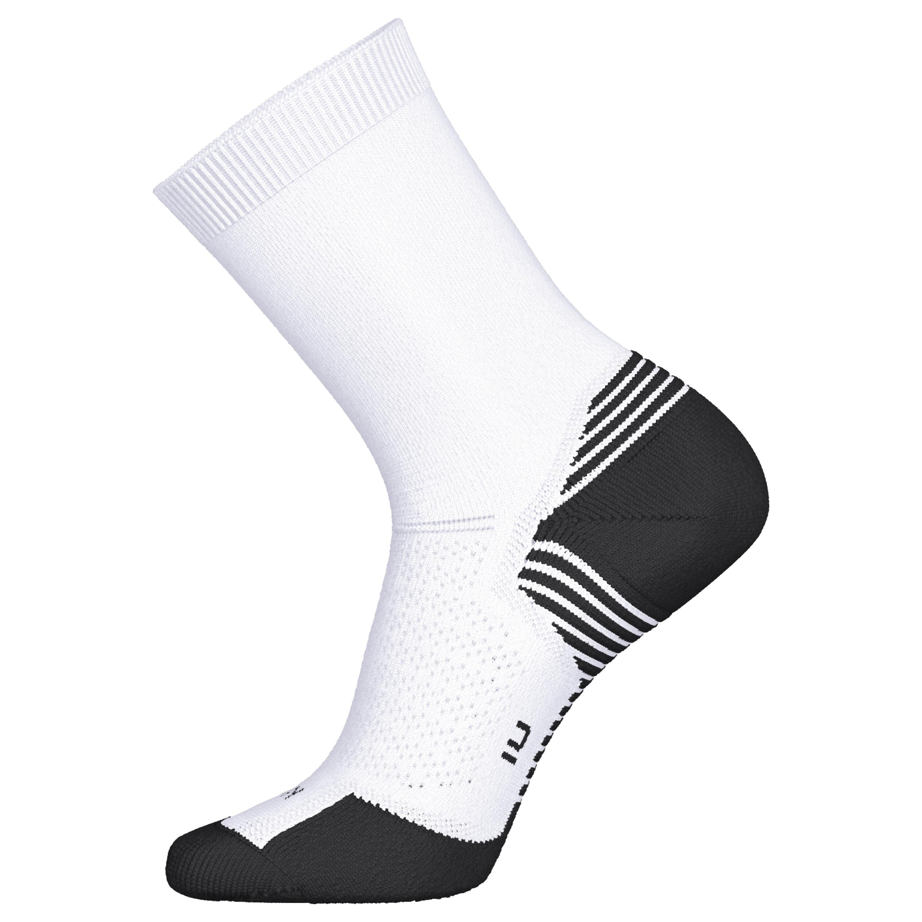 PACK OF 2 PAIRS OF RUN500 THICK MID-CALF RUNNING SOCKS KIPRUN | Decathlon