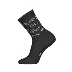 PACK OF 2 PAIRS OF RUN500 THICK MID-CALF RUNNING SOCKS