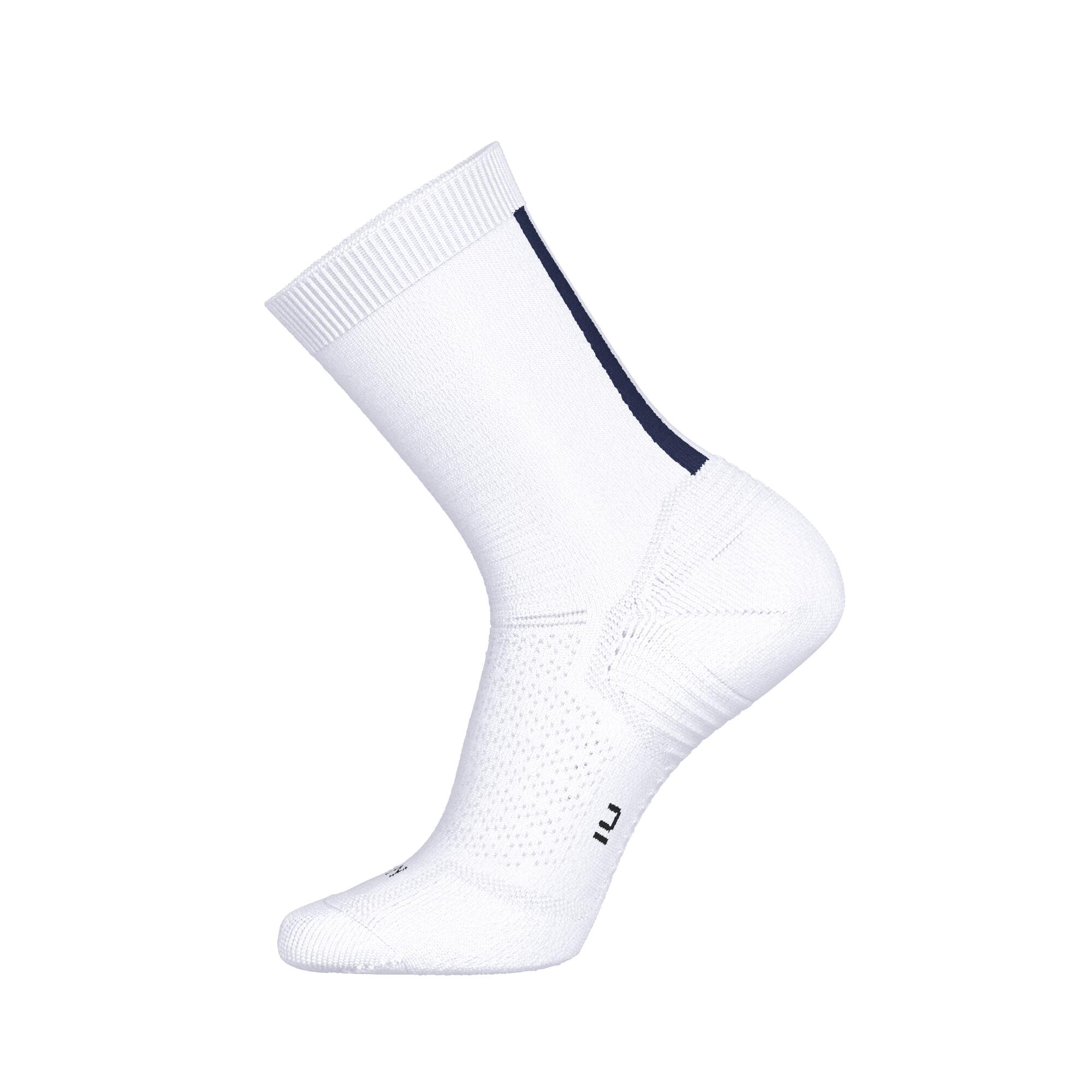 Lot de 2 paires de chaussettes de running run500 epaisses mi-mollet france 14/14