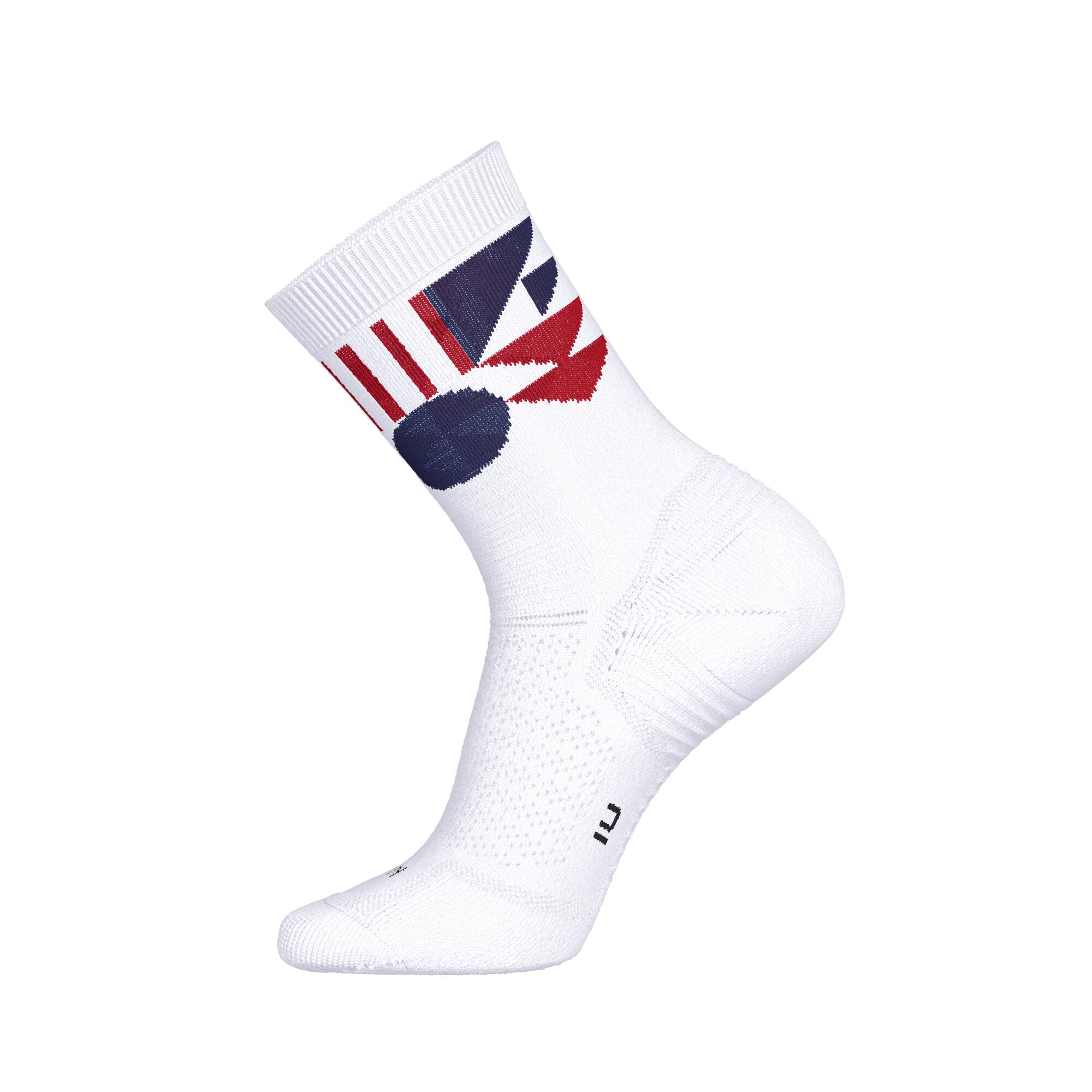 Lot de 2 paires de chaussettes de running run500 epaisses mi-mollet france 13/14