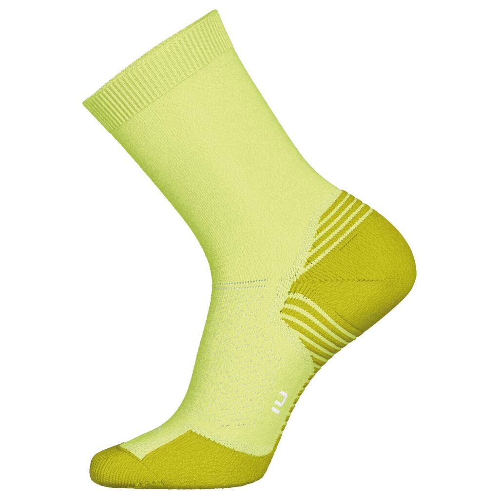 Hrubé bežecké ponožky Run500 do polovice lýtka Francúzsko súprava 2 párov