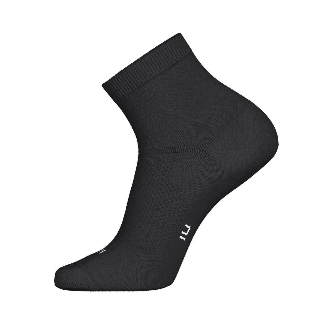 Lot de 2 paires de chaussettes de running run500 fines mid