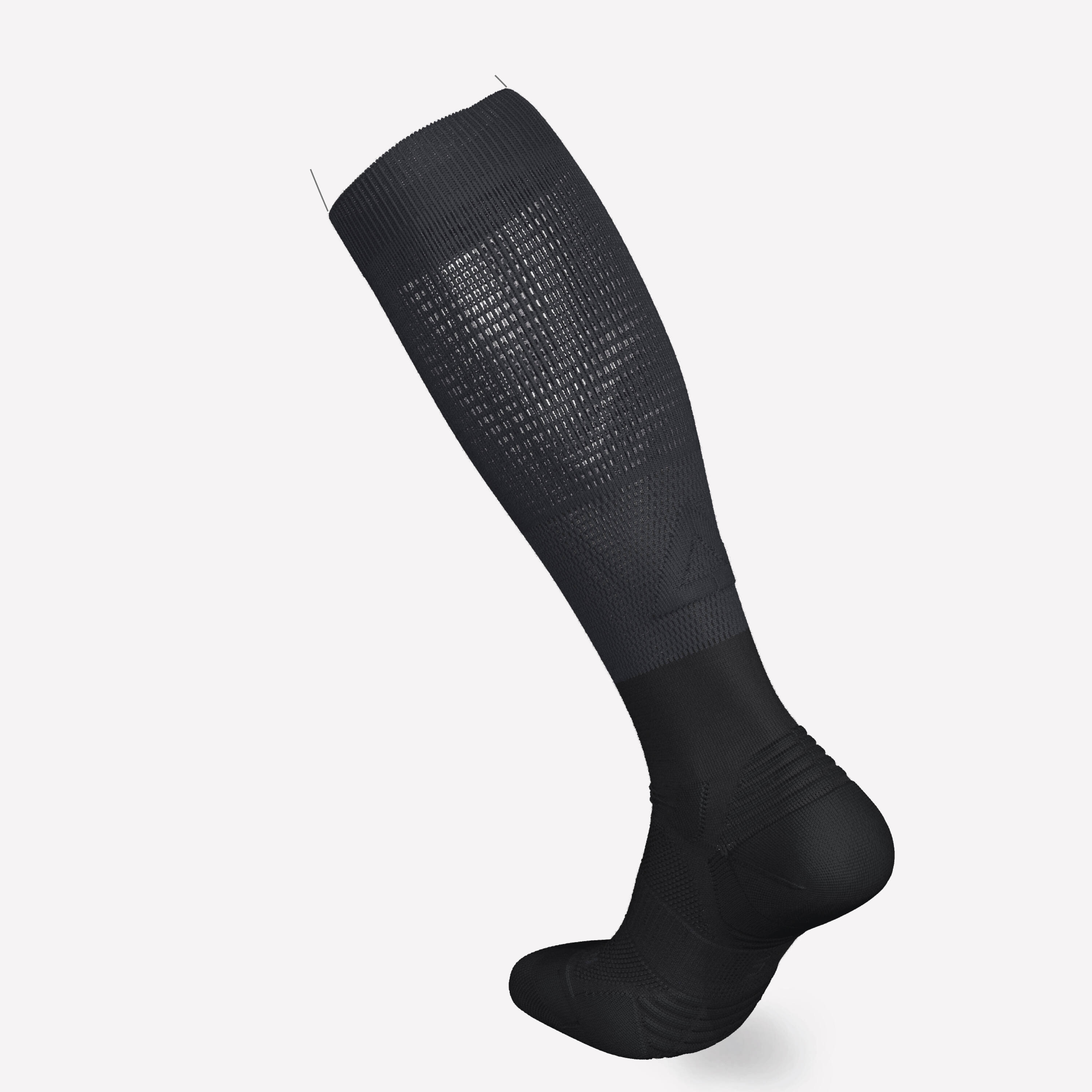 KIPRUN 500 Running compression socks - black -  2